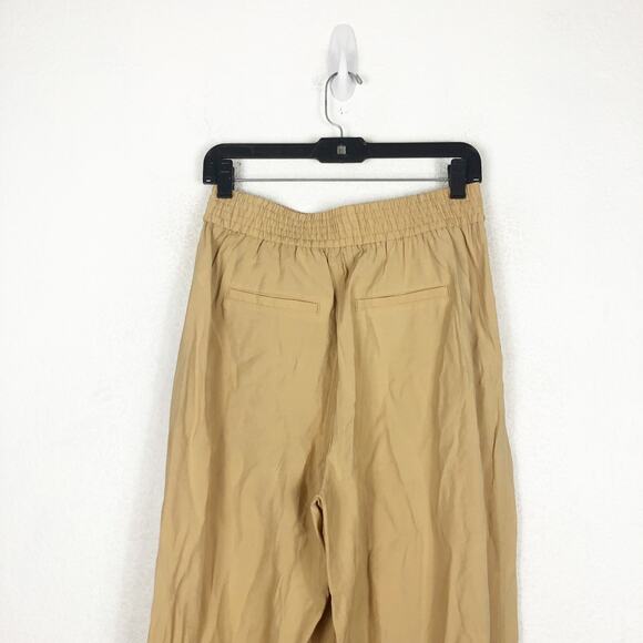 NWT Madewell The Carley Wide-Leg Pant Small Tan High Rise Stretch Minimalist - Picture 12 of 14